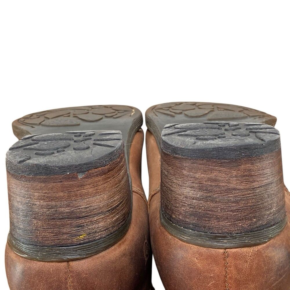 BORN Mercado Knee High Boot Women's Sz 9.5M Brown Leather Buckle - Picture 8 of 8